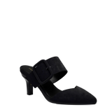Valerie Mule - Coal Black Suede 3 Stiletto