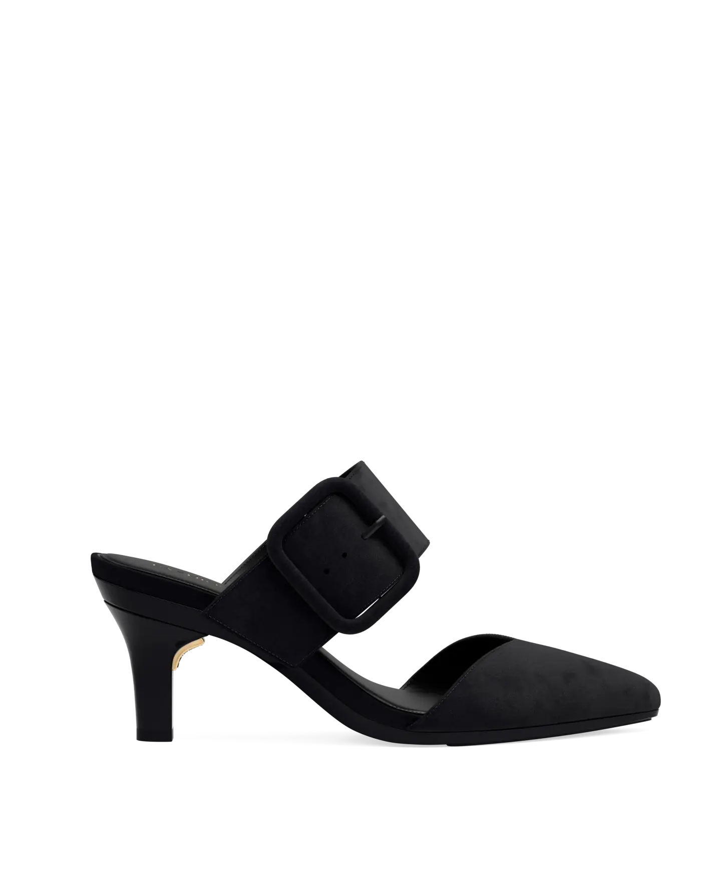 Valerie Mule - Coal Black Suede 3 Stiletto