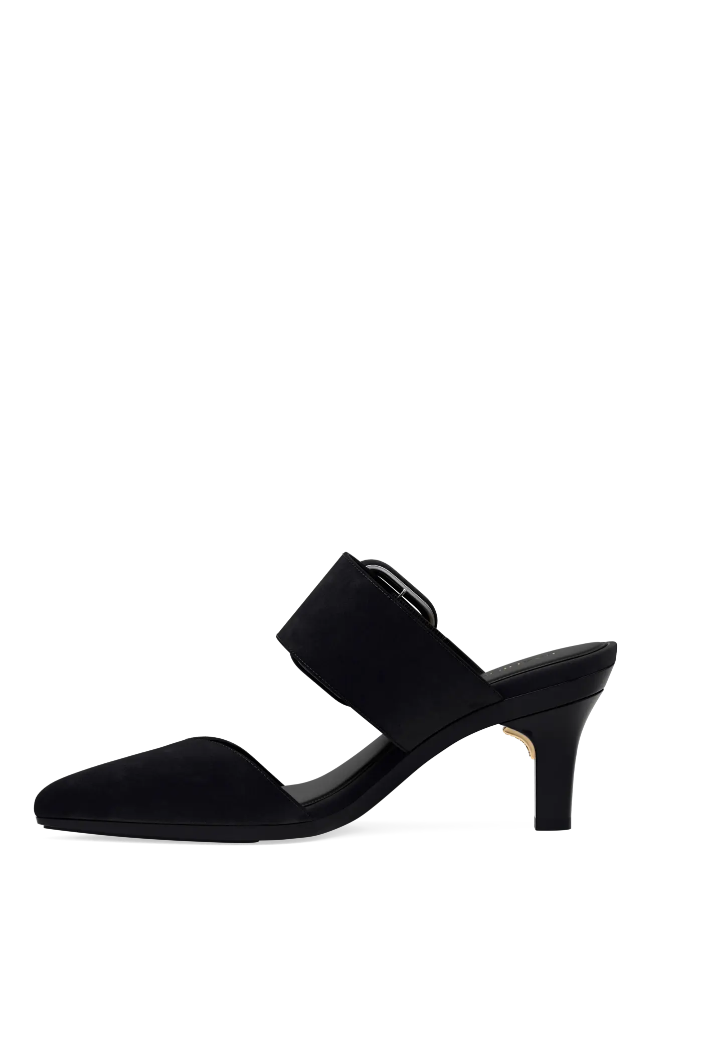 The Valerie Mule - Coal Suede 3 Stiletto