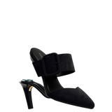 Valerie Mule - Coal Black Suede Flat