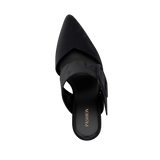 Valerie Mule Mule - Coal Black Suede 3 Block