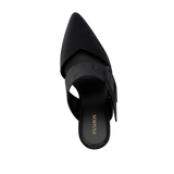 Valerie Mule Mule - Coal Black Suede 4 Block