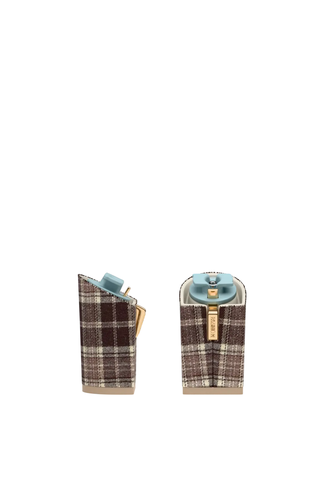 Block Heel Kit 4 Walnut Tartan