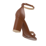 Stelo - Walnut, alternate view. Pashion convertible heels go from heel to flat and are customizable with interchangeable heel kits.
