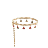 Gold Watermelon Charm Ankle Chain