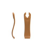 Stelo - Whiskey, product view. Pashion convertible heels go from heel to flat and are customizable with interchangeable heel kits.