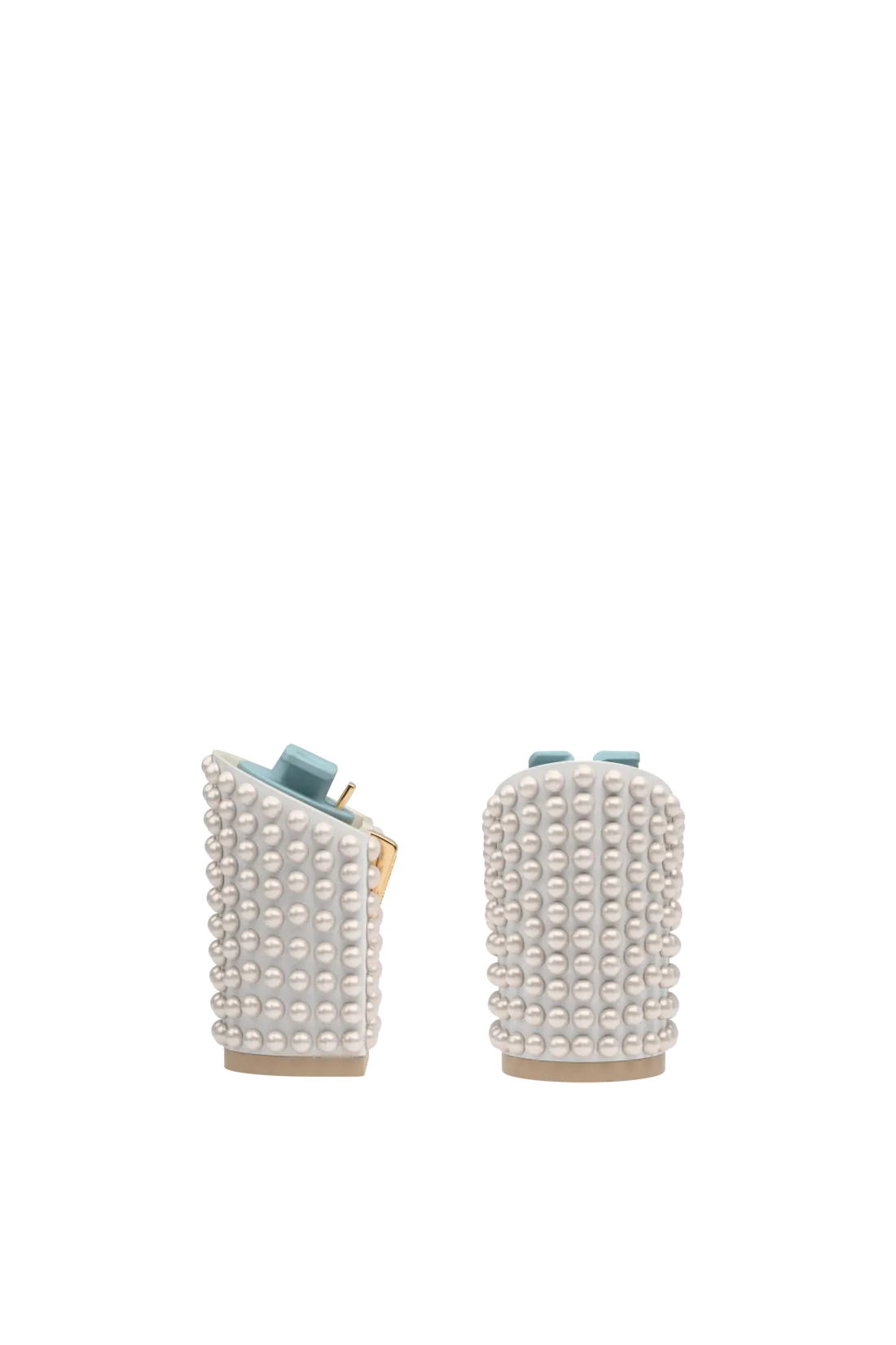 multiple pearls on a block heel kit for convertible high heels