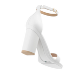 Stelo - White, alternate view. Pashion convertible heels go from heel to flat and are customizable with interchangeable heel kits.