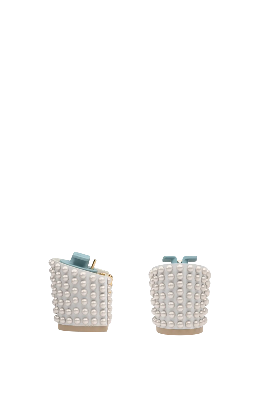 multiple pearls on a block heel kit for convertible high heels