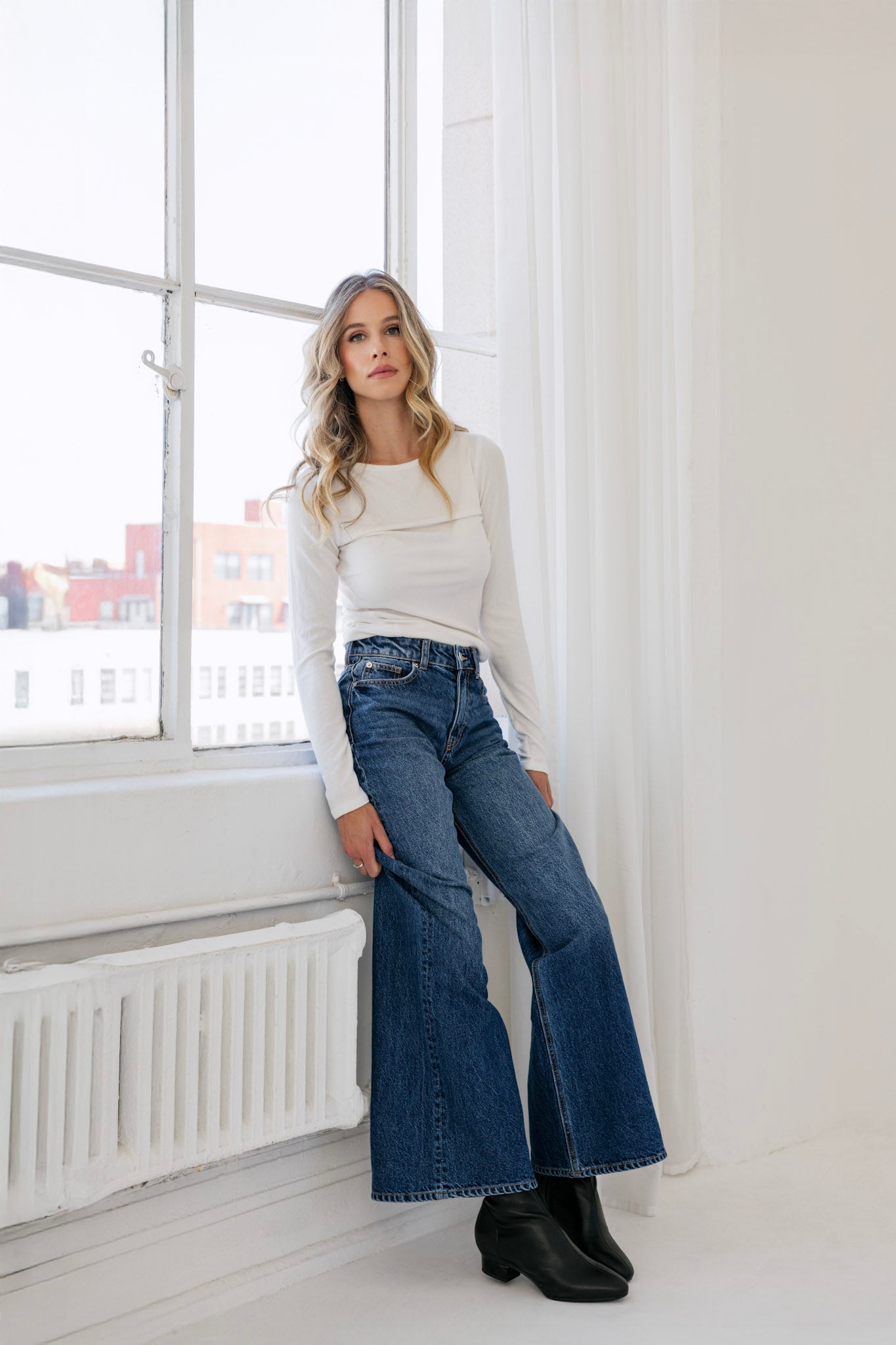 The Amy Bootie - Coal Leather 3 Stiletto