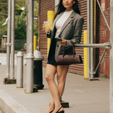 Anna Slingback - Coal Black Leather 4" Block