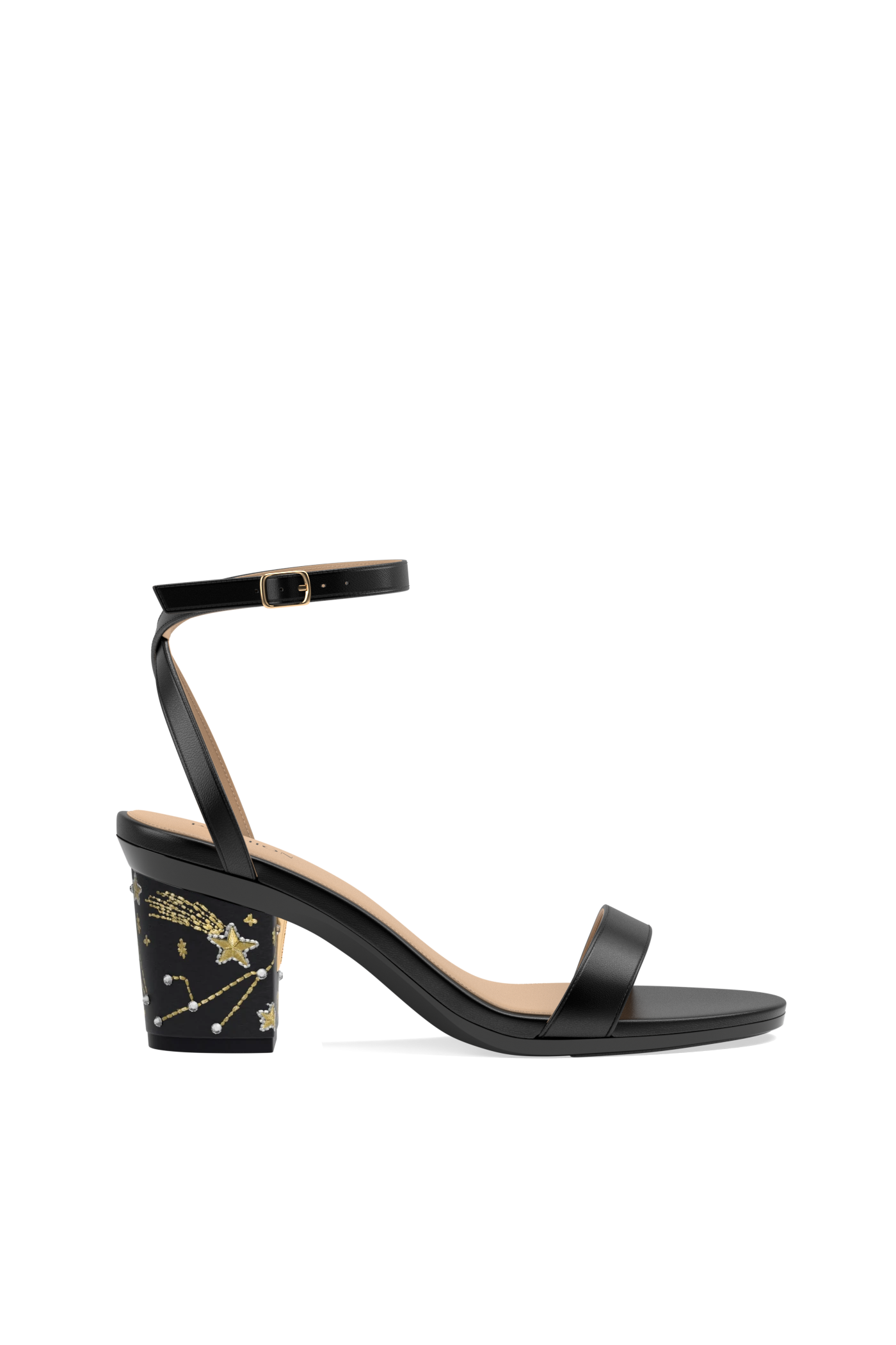 Block Heel Kit 3 Coal Constellation Embroidery