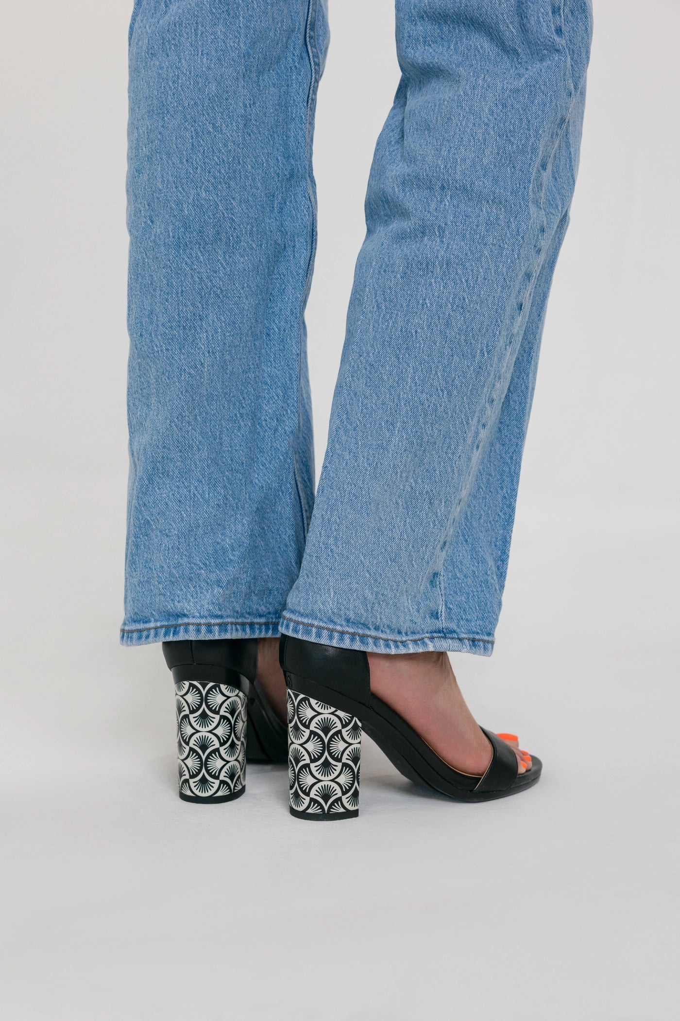 Block Heel Kit 4 Coal Deco Print