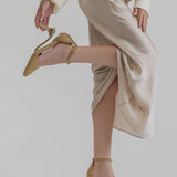 Diana D'Orsay - Gold Mixed Rhinestone 3 Stiletto