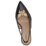Rhinestone Butterfly Gold Toe Clip - Final Sale
