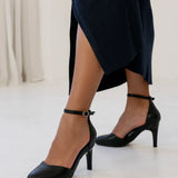 Margot D'Orsay - Coal Black Leather 3 Block