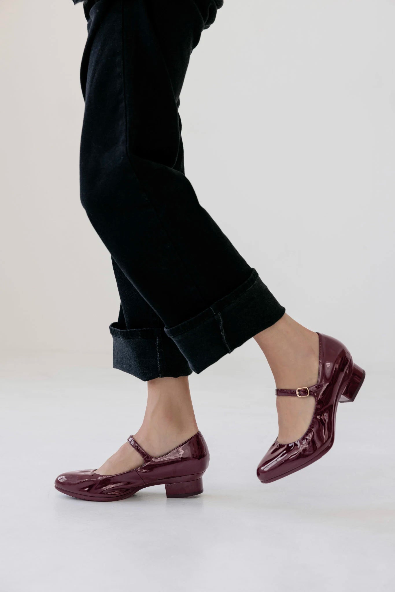 The Mary - Cherry Mocha Patent 4 Stiletto