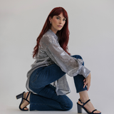 Miranda Sandal - Midnight Velvet 4 Block
