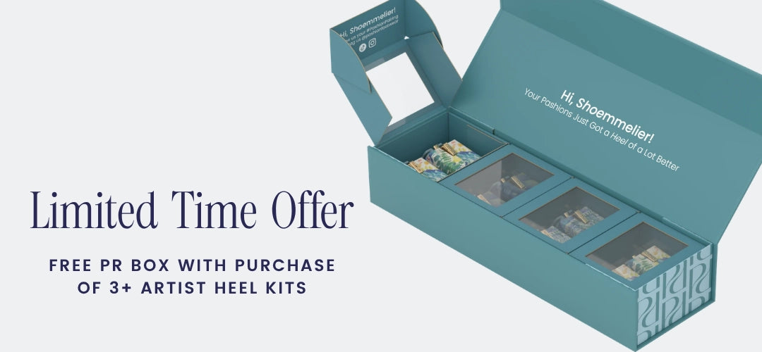 Limited Time Offer of Free PR Box for Heel Kits with purchase of Pashion Convertible Heels