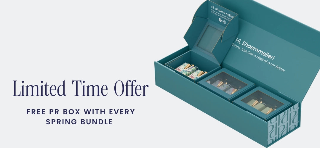 Limited Time Offer of Free PR Box for Heel Kits with purchase of Pashion Convertible Heels