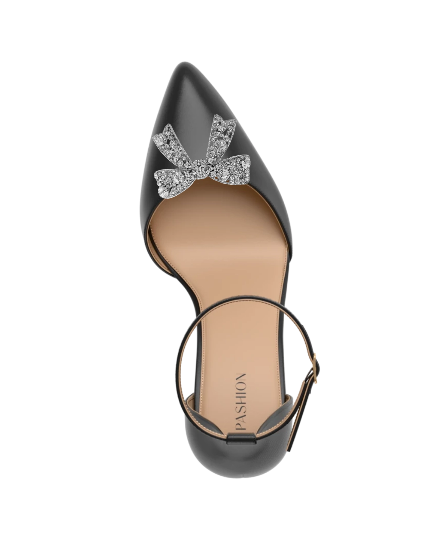 Rhinestone Bow Toe Clip