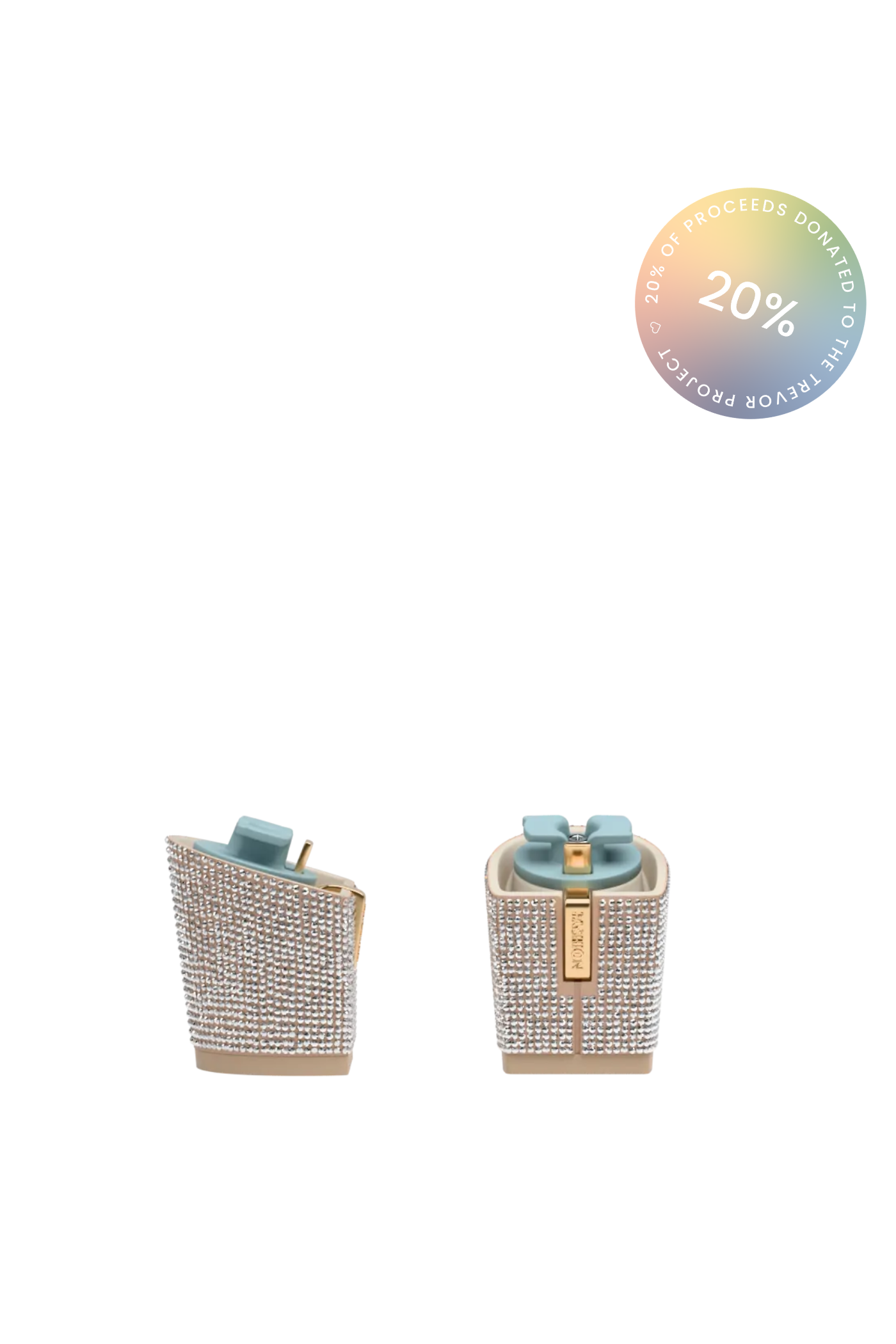 Block Heel Kit 3 Sand Rhinestone