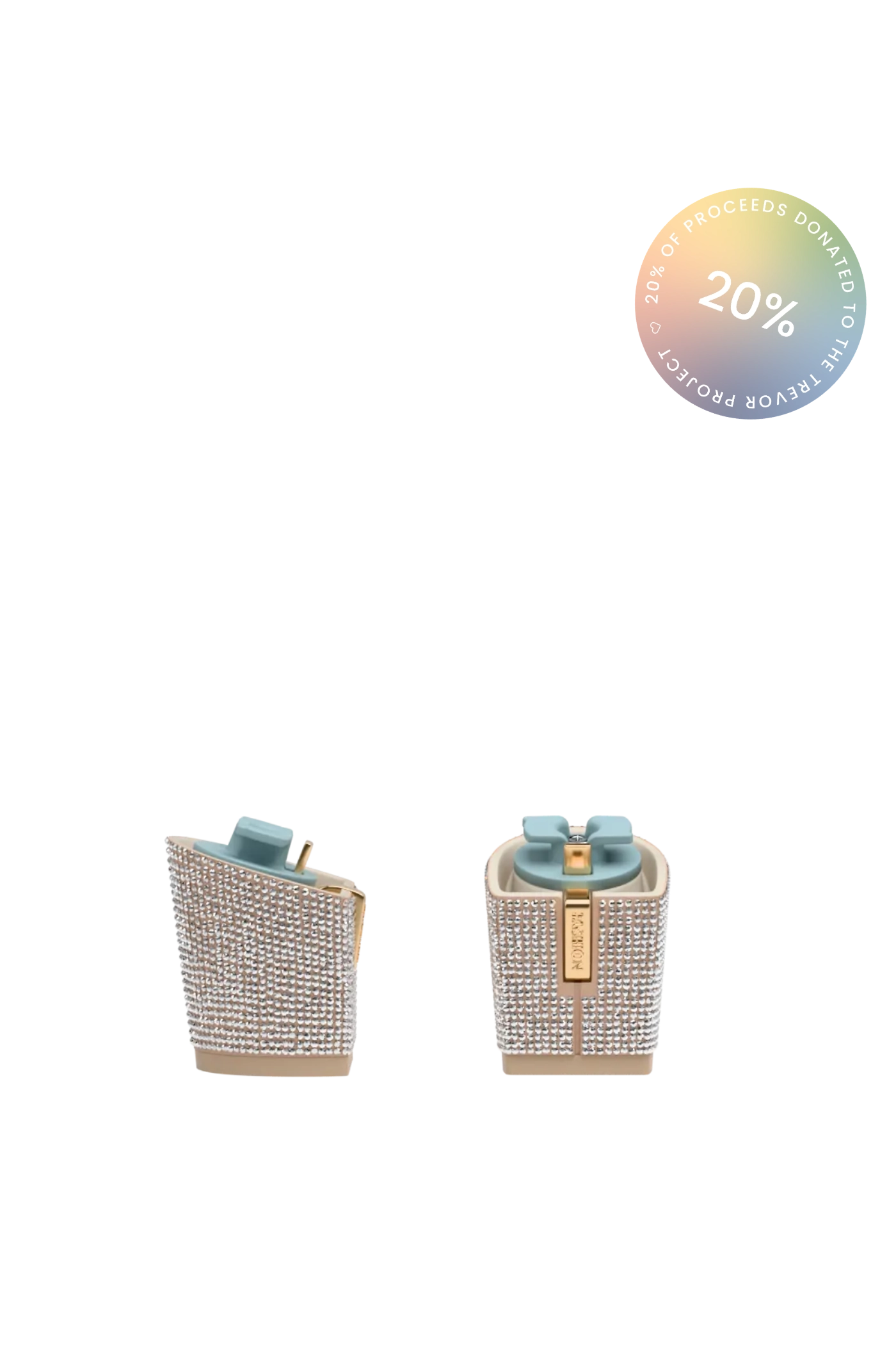 Block Heel Kit 3 Sand Rhinestone