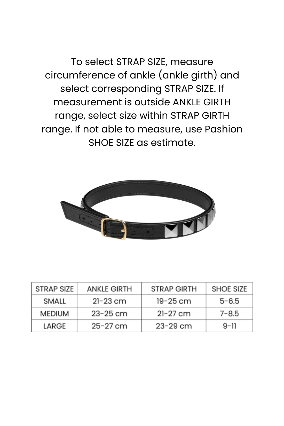 Silver Stud Ankle Strap