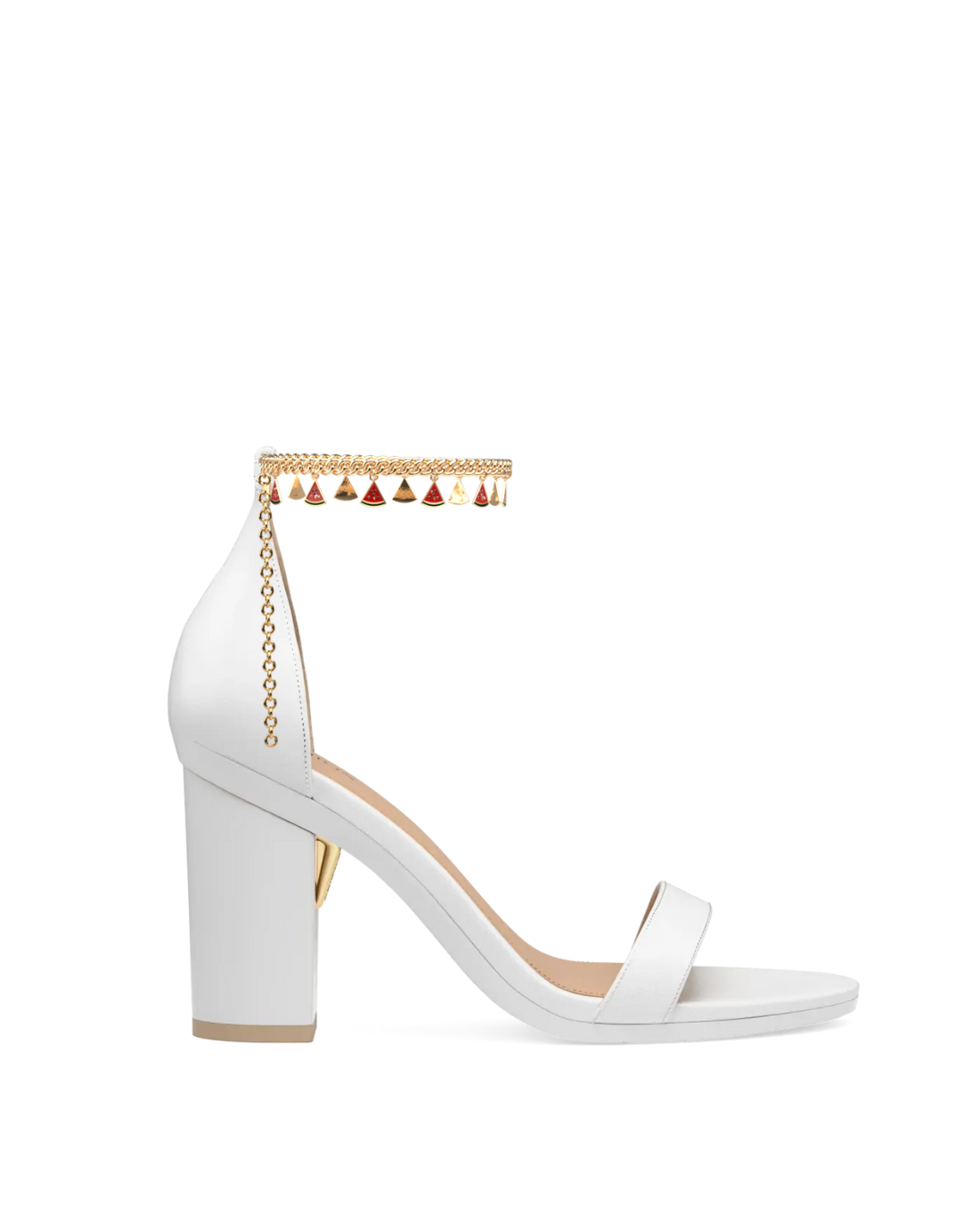 Gold Watermelon Charm Ankle Chain