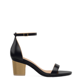 Block Heel Kit 3 Gold Metallic Snake