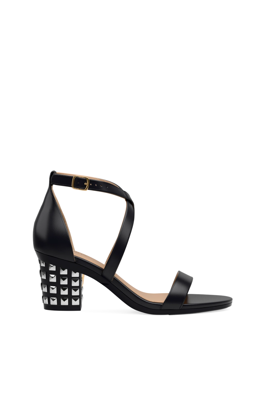 Block Heel Kit 3 Silver Stud