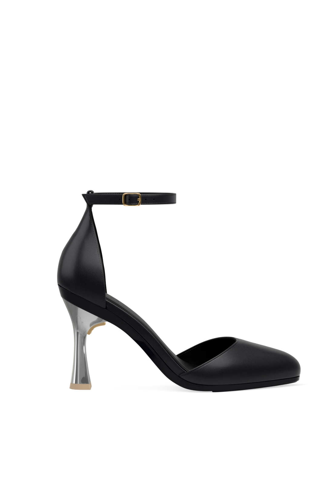 Flare Stiletto Heel Kit 4 Silver Metallic