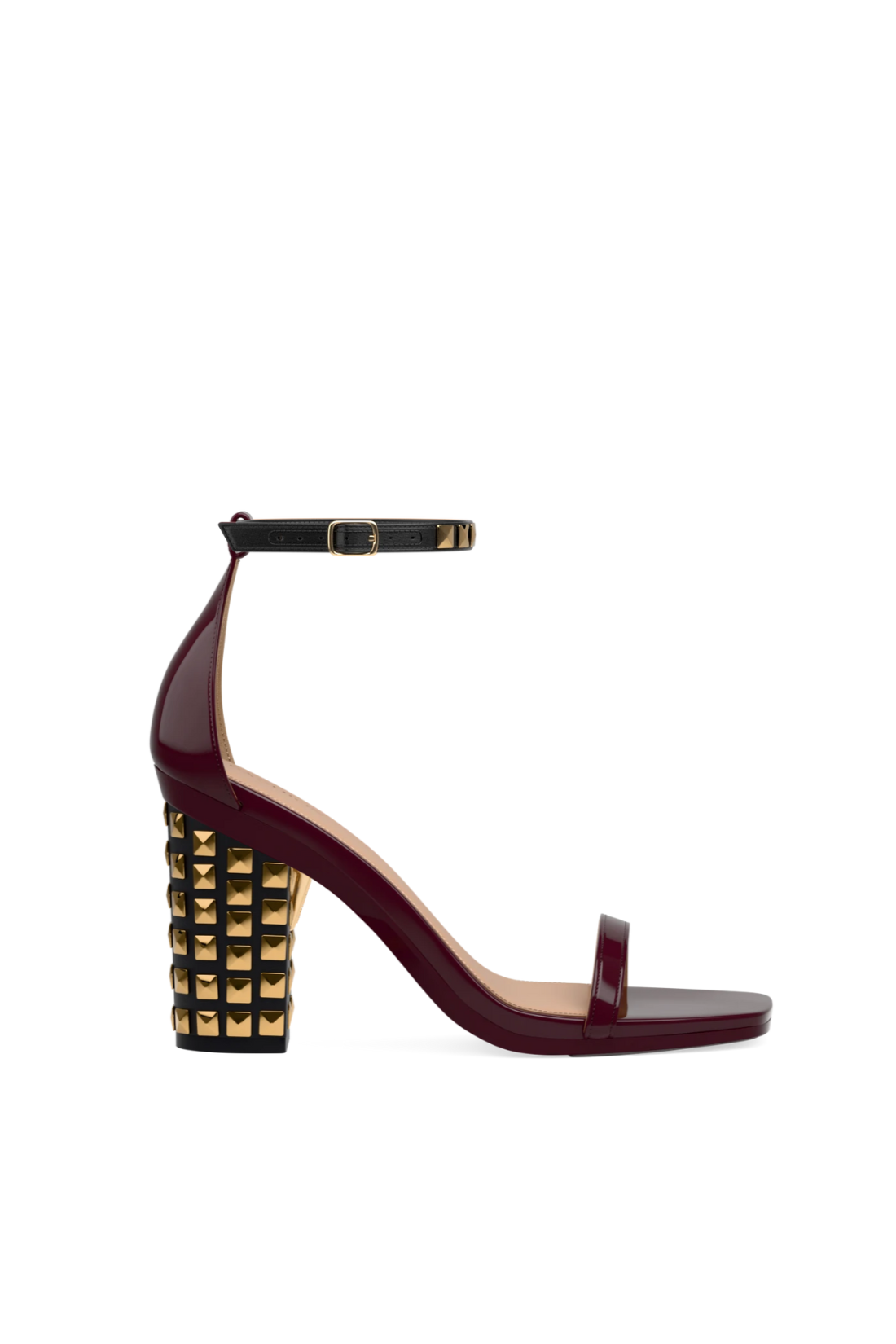 Gold Stud Ankle Strap