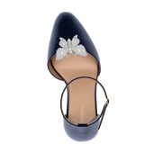 Rhinestone Butterfly Silver Toe  - Final Sale