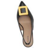 Square Limoncello Leather Toe Clip