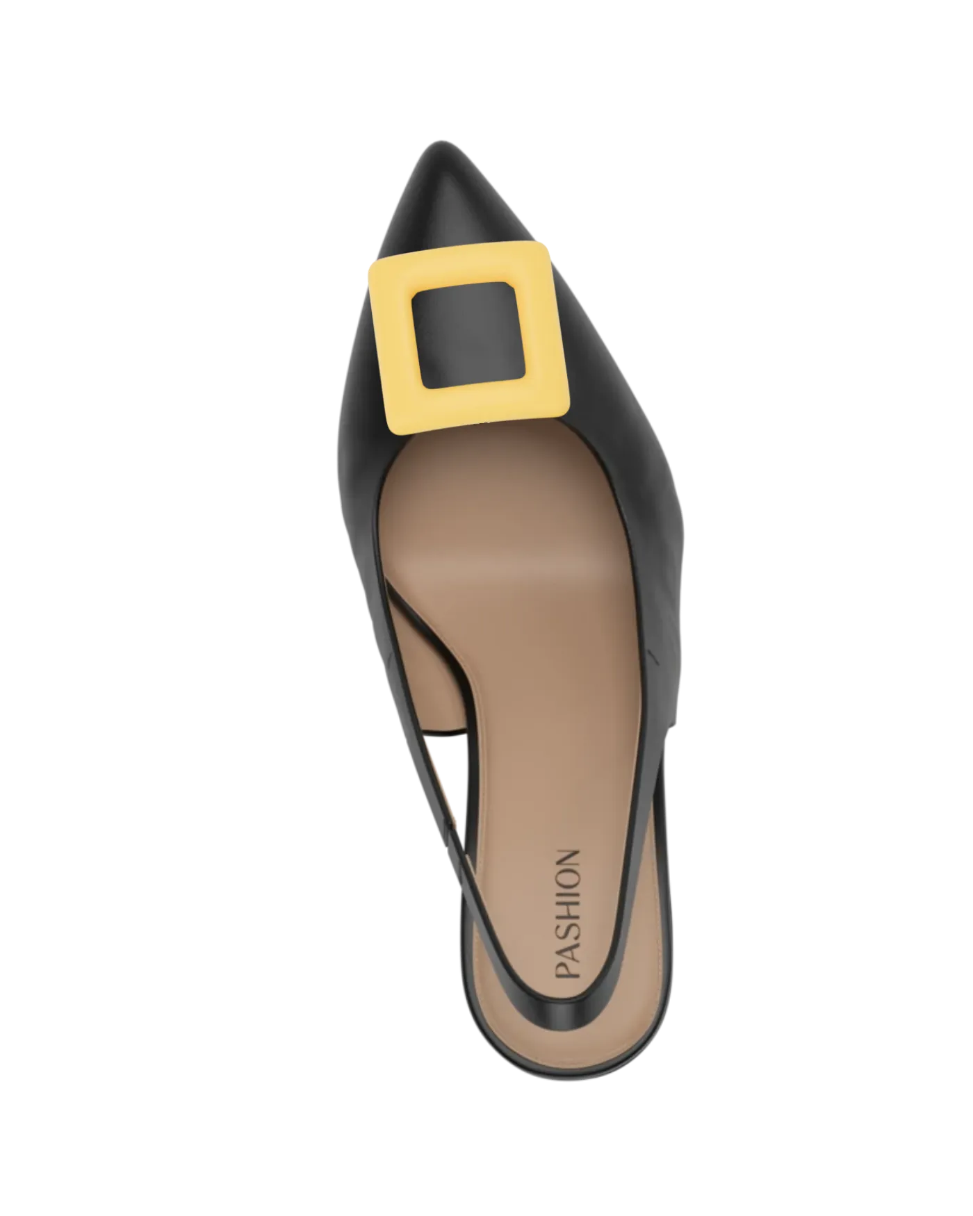 Square Limoncello Leather Toe Clip