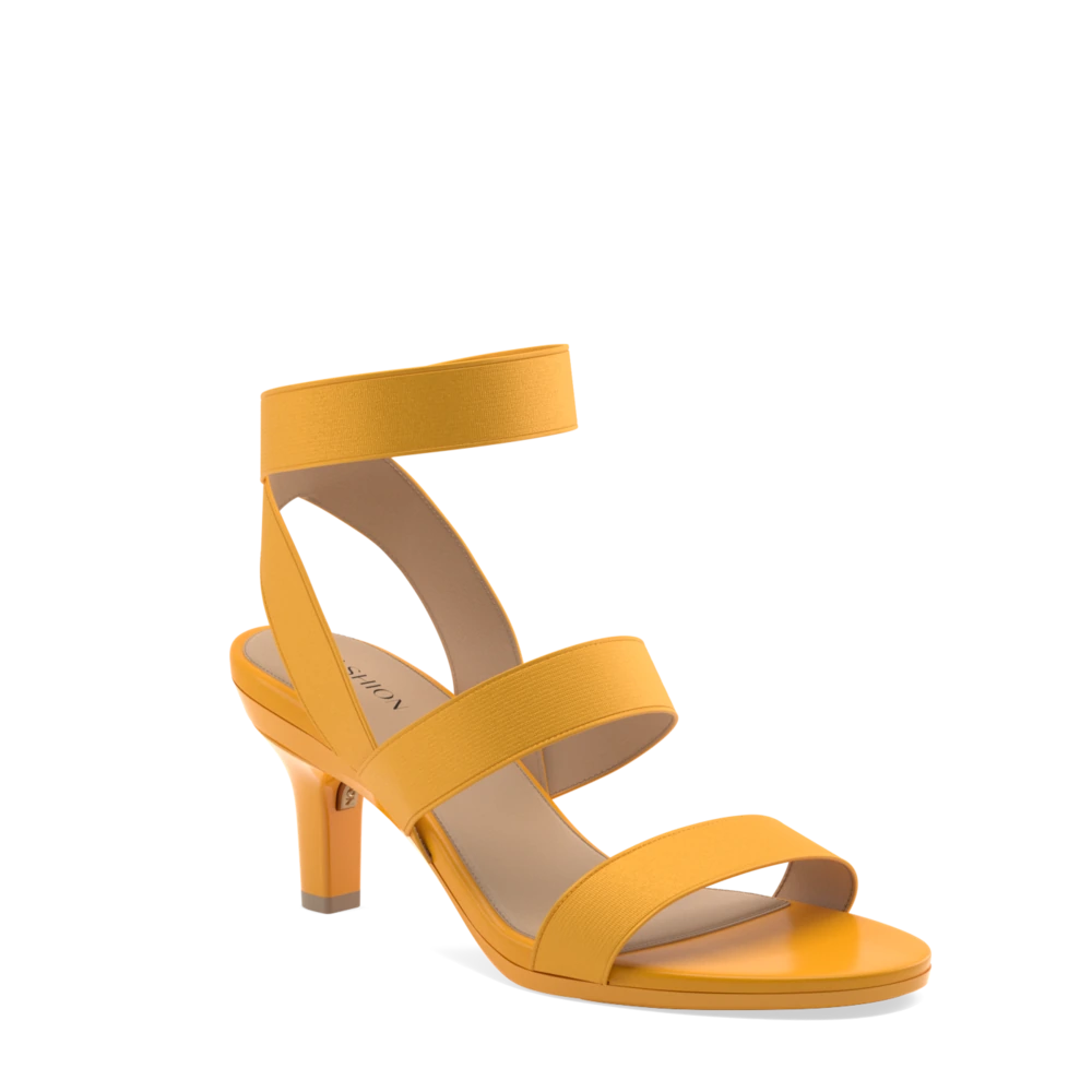 The Adrianna - Mango Elastic + Stiletto Heel Kit 3 Mango - FINAL SALE