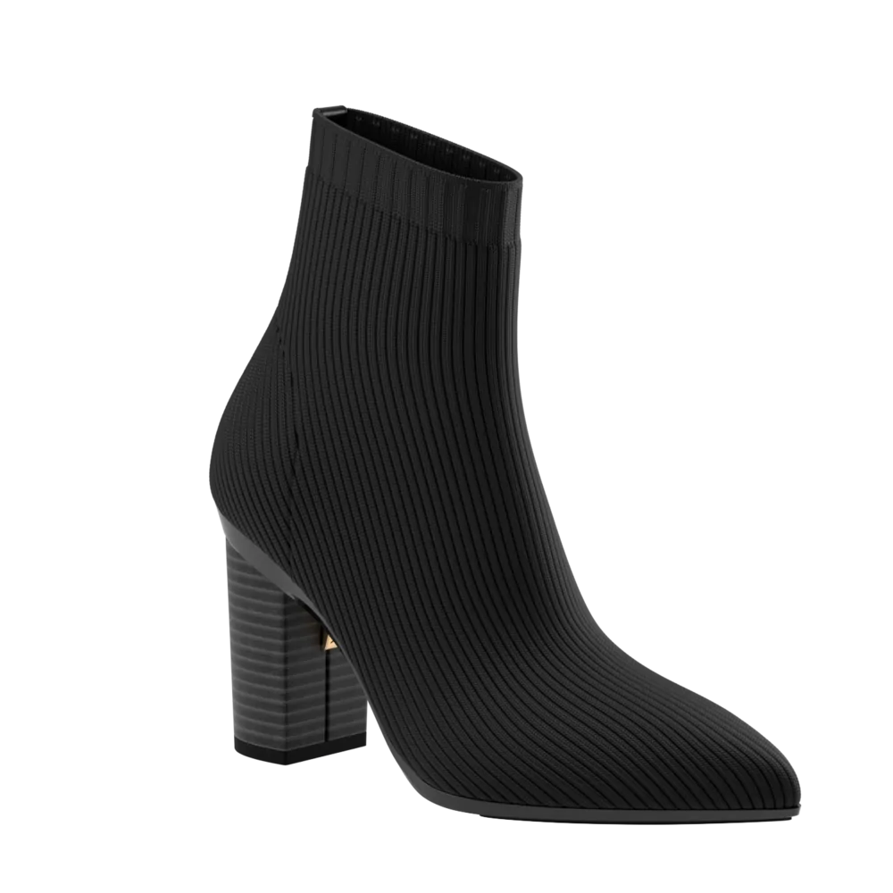 Black and white sales bootie