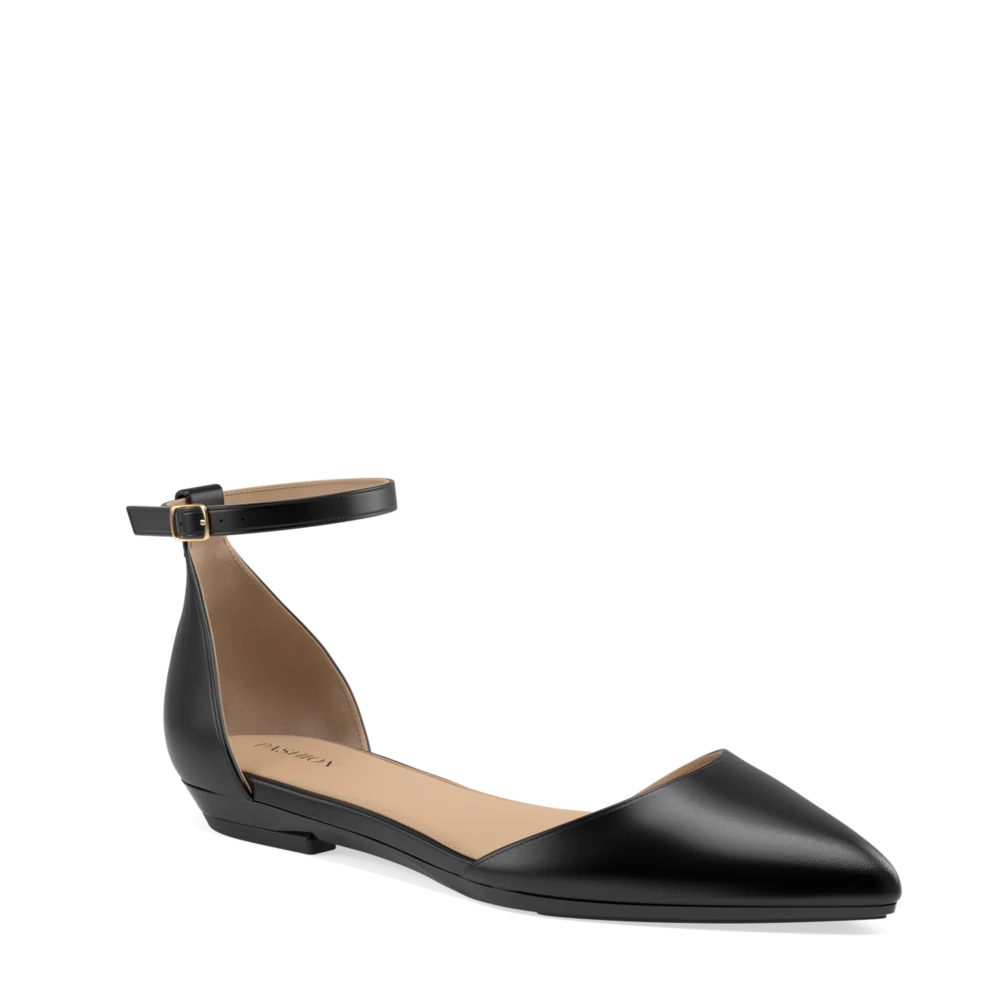 The D&#39;Orsay Pointe - Coal Leather