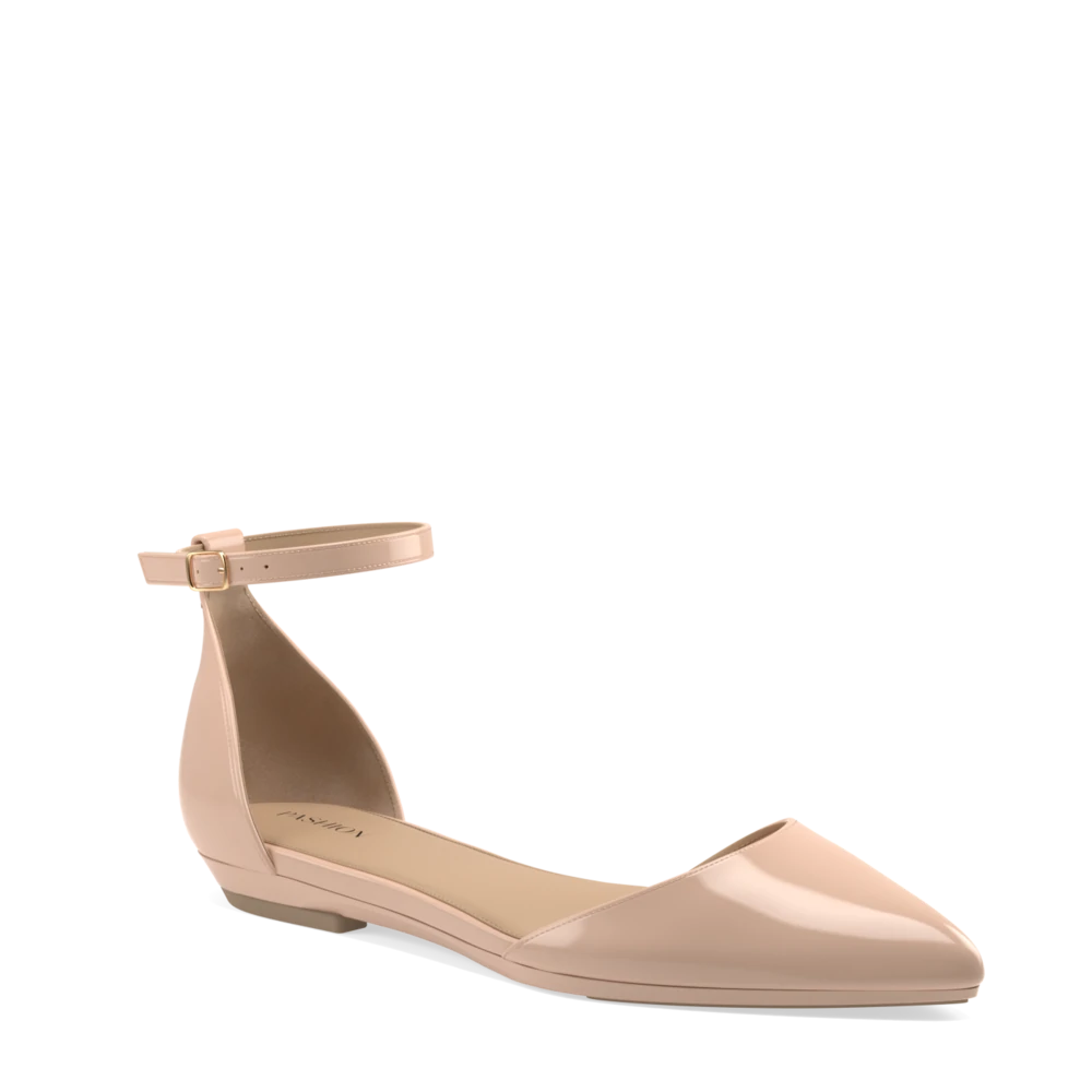 The D'Orsay - Sand Patent + Stiletto Heel Kit 4 Sand