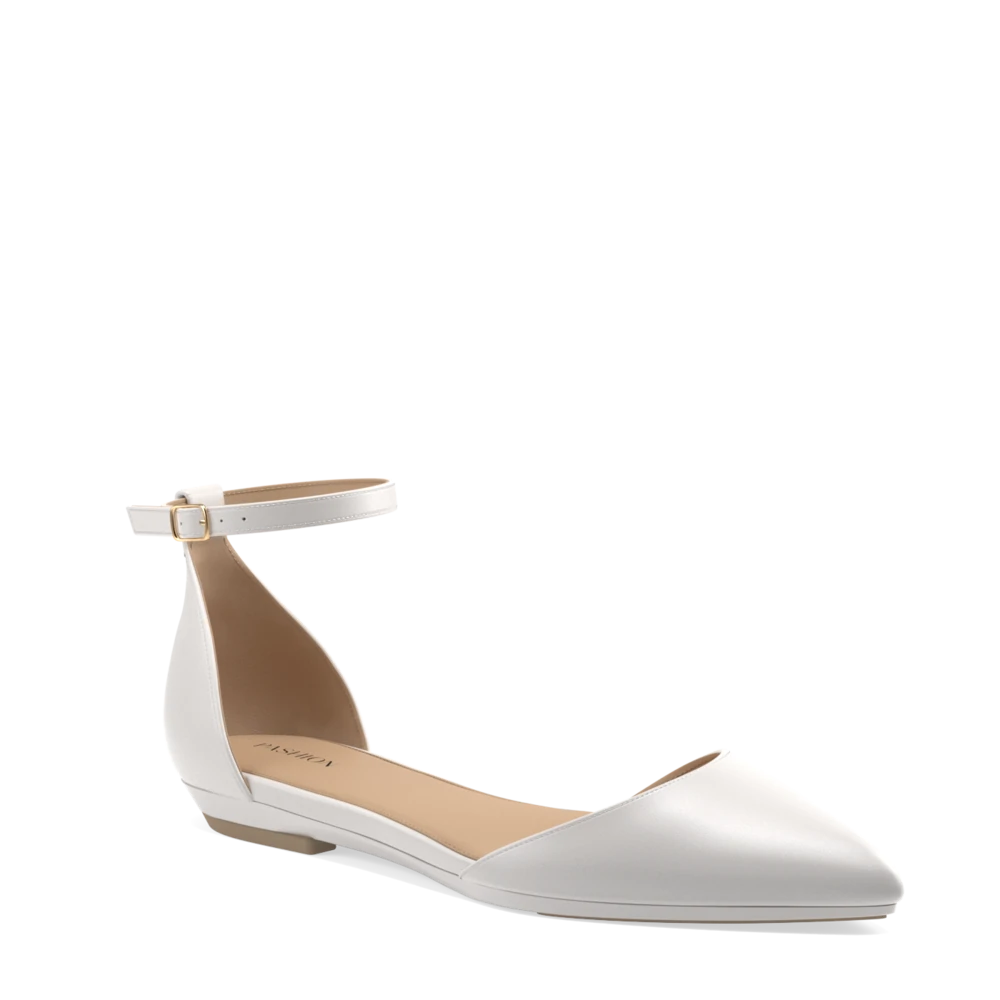 The D&#39;Orsay - White Satin + Stiletto Heel Kit 3 White