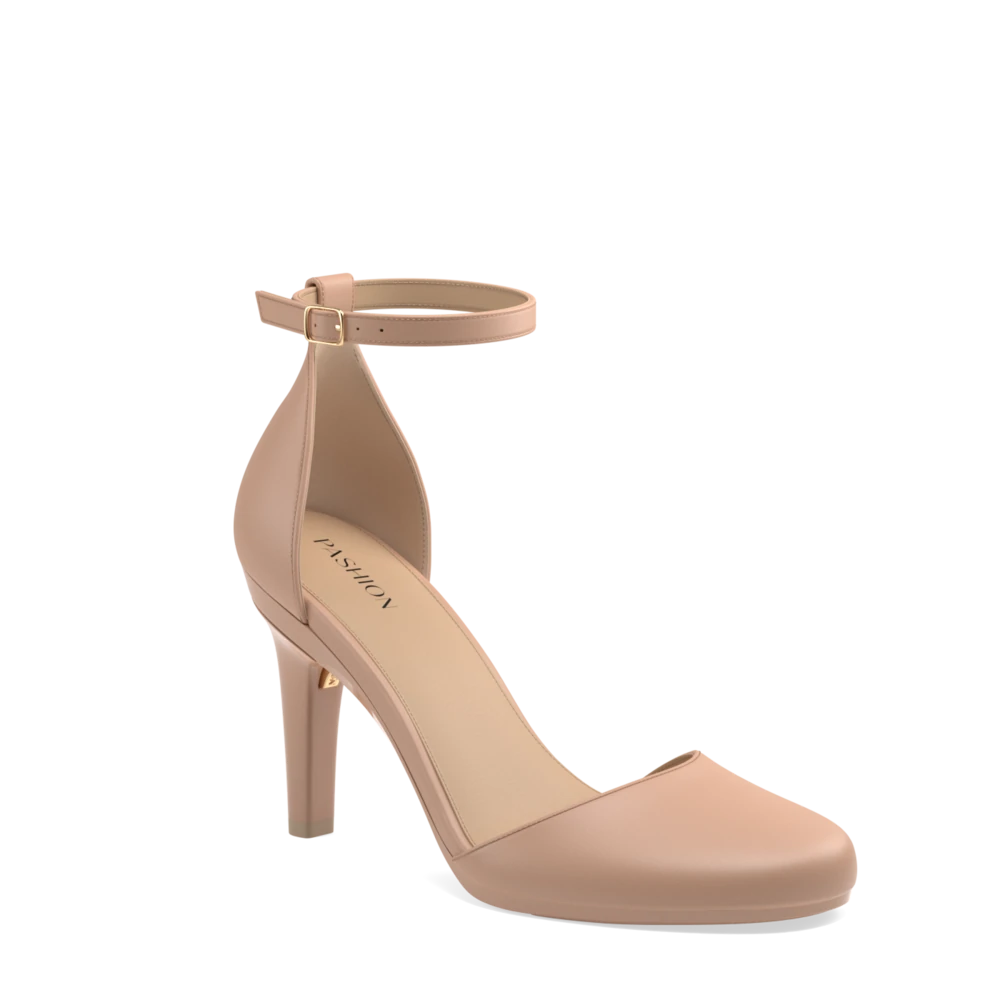 The Jocelyn - Latte Leather 4 Stiletto