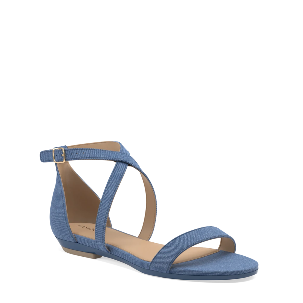 The Sandal - Blue Denim + Stiletto Heel Kit 3 Denim Blue